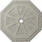 Ekena Millwork Spring Octagonal Ceiling Medallion (Canopies up to 3"), 29 1/8"OD x 2 1/4"ID x 1 1/8"P, Pot of Cream CM30SPPCF - alternate 1